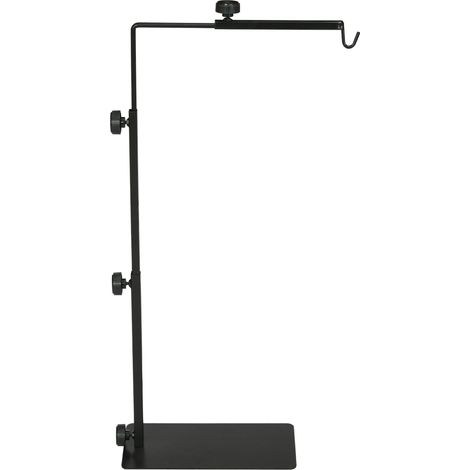 CHICFURN Supporto per lampada riscaldante per terrario 40 x 15 x 95 cm nero in acciaio (1/5)