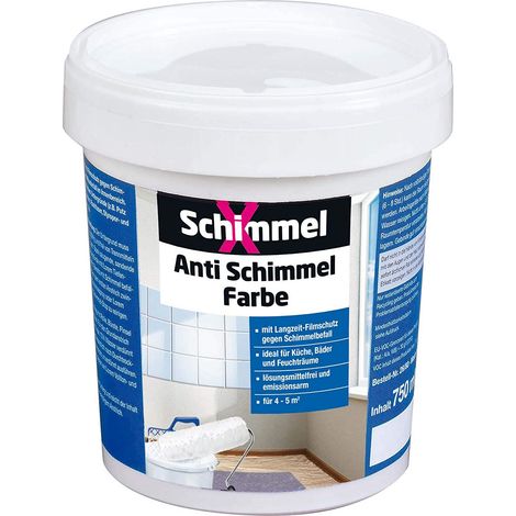 PUFAS SchimmelX Anti-Schimmel-Farbe weiß 2,5L