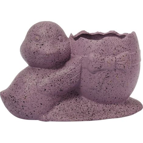 Coprivaso a forma di uovo di Pasqua e anatra, viola maculato (1/3)
