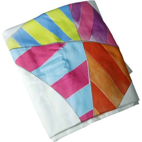 Brandani Aria tovaglia cotone decoro aquiloni 140x240 cm