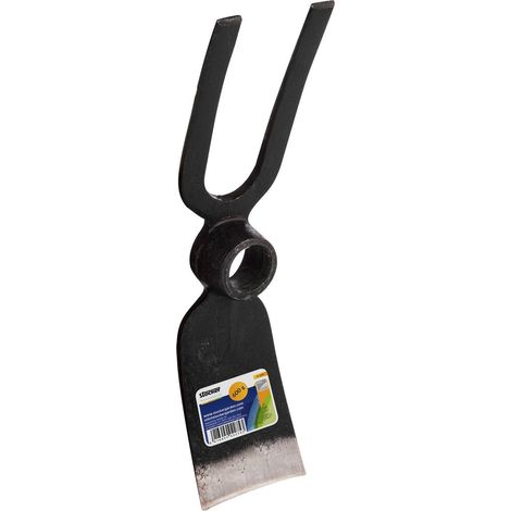 Outil de jardinage stocker 2-teeth hoe acier forgé 0,6 kg