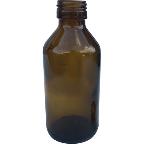 Bottiglietta in vetro scuro da 100 ml senza contagocce (confezione da 63 pezzi)