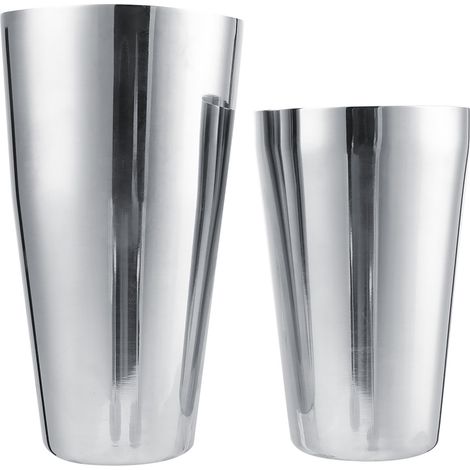 Cocktailshaker-Set aus Edelstahl zur Zubereitung und zum Servieren von Getränken (800/600 ml) (1/5)