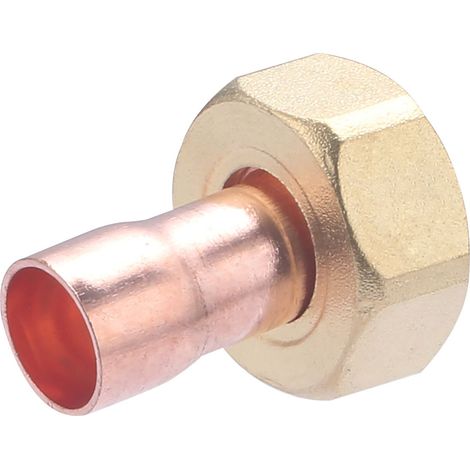 Racor 2 Piezas Recto Tuerca Cautiva QUICK PLOMBERIE - Ø14 Hembra 3/4