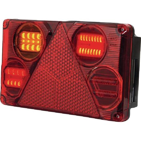 Feu arrière LED rectangle gauche câblé UNIVERSEL LA40025 (1/5)