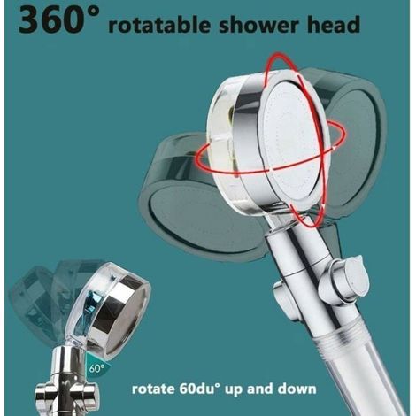 Pommeau de douche haute pression anti-calcaire systme de filtration avec 4 lments filtrants coton PP (1/4)
