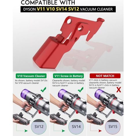 (4 pièces)Gâchette Interrupteur V11 V10, Métal Bouton pour Aspirateur Dyson SV12 SV14(Compatibilité)