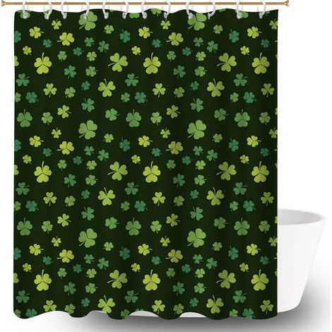 Rideau de douche en polyester 180x180 naturel rideau séchage rapide pour une ambiance tropicale et dépaysante (1/5)