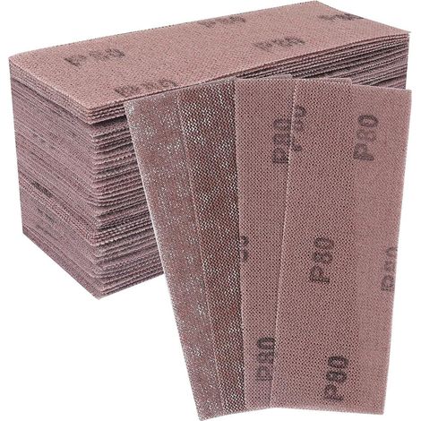 Schleifgitter 50 Stk. 70x198mm Körnung 80 für Mirka Handschleifer, staubfreies Schleifen (1/5)