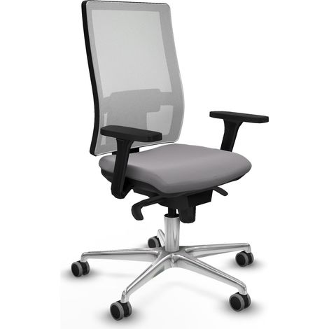 Sedia da ufficio piqueras y crespo Horna grigio velluto comoda