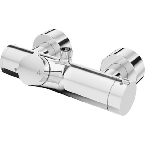 AP-Duscharmatur VITUS VD-T/o Auf/Zu, Thermostat, Anschl. oben, chrom (1/3)