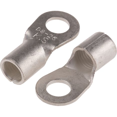 Cosses à œillet RS PRO, Non-isolé, 25mm², 8.4mm, 16mm (1/2)