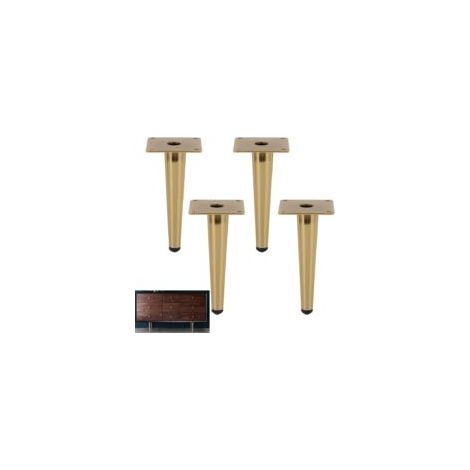 Set mit 4 Möbelfüßen, Sofabein, Tischbein, Nachttischbein L-Crezuo