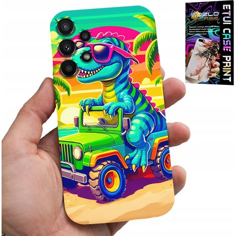 Custodia per Samsung Galaxy A32 5G - motivo dinosauro su camion per bambini (1/5)