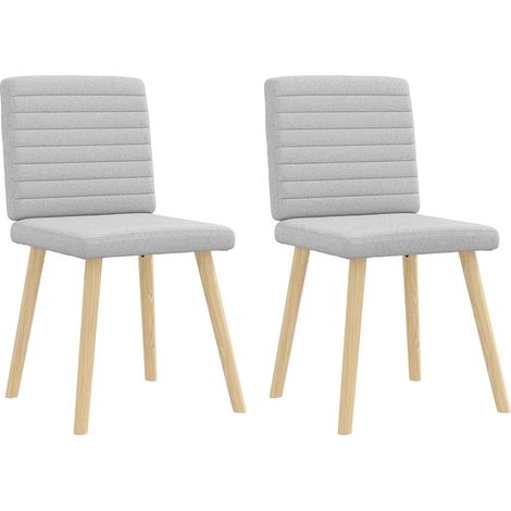 Maison Exclusive - Sedie da Pranzo 2 pz Grigio Nuvola in Tessuto (1/5)