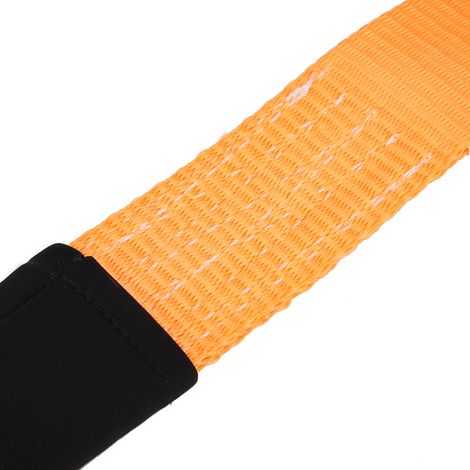 Câble de remorquage pour voitures (câble de remorquage 5T de 2 pouces, 5 mètres, avec 2 petits manchons de protection + 2 petits crochets de remorquage + sac de rangement) (1/5)