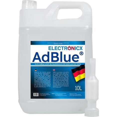 AdBlue Electronicx 10 litrów – Wysokoprocentowy mocznik dla pojazdów dieslowych z technologią SCR (1/5)