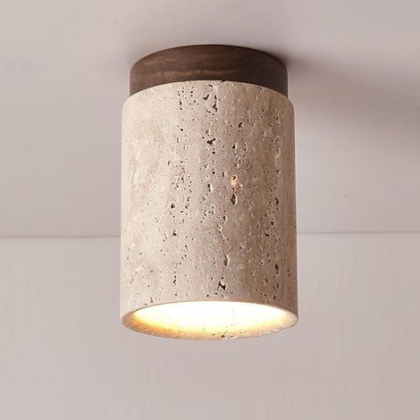 Plafonnier encastré pour petit couloir, cylindre en marbre bronze antique, éclairage de ferme, plafonnier moderne pour entrée, porche, couloir, balcon, cuisine, hot (1/5)