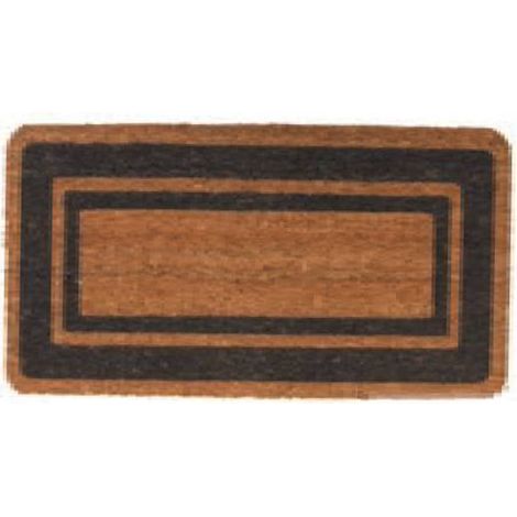 ZERBINO COCCO NATURALE BASE GOMMA 140x70 TAPPETO FUORI PORTA CONDOMINI PALAZZI - Colore: Marrone