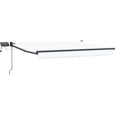 vidaXL Retractable Awning with Solar and LED 3.5 x 2.5 m (1/4)