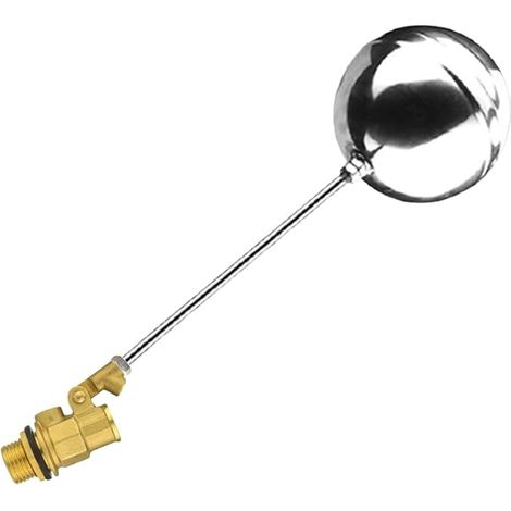Ballon flottant pour réservoir d'eau – régulateur de niveau automatique avec ballon flottant bidirectionnel robuste commandes pour châteaux d'eau, camping - cars, garages, systèmes d'arrosage domesti (1/5)