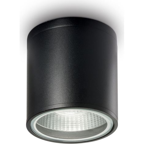 Ideal lux lampada da soffitto gun pl1 28w attacco gu10 colroe nero 122687 (1/2)