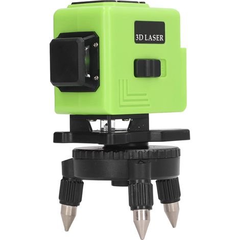 Niveau laser à 8 lignes, faisceau vert croisé 3x360°, autonivelant, ultra-lumineux, prise US 100-240 V (1/5)
