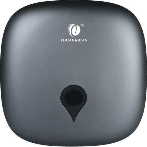 CDWK Wandmontierter Einzelrollen-Toilettenpapierspender (Jumbo) – Wasserdicht – Für Hotel, Restaurant, Zuhause, Park – Grau (1/5)