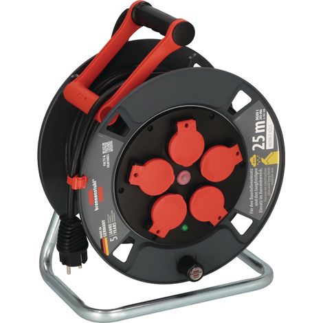 Bobina di cavi 300 KU 4100 40m Gomma-Neoprene 3x1,5mm² 300mm 5 prese di protezione con spina