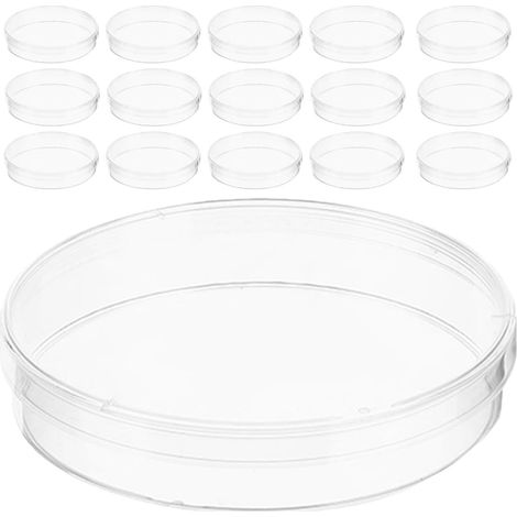Lot de 20 Boîtes de Petri en Plastique avec Couvercles, Plaques de Culture Cellulaire Transparentes pour Usage en Laboratoire, Observation Claire et Design Pratique (1/5)