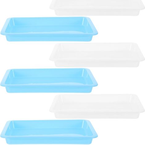 Plateaux de Laboratoire pour Séchage en PP Lot de 6 Légers et Résistants pour Verrerie et Céramique pourboratoires de Recherche et Expériences Scientifiques (1/5)