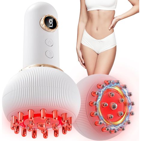 Lymphdrainage-Massagegerät und Anti-Cellulite-Massagegerät für Beine, Arme und Bauch Körperformungsgerät mit Mikrostrom, Licht, Wärme und Vibration (1/5)