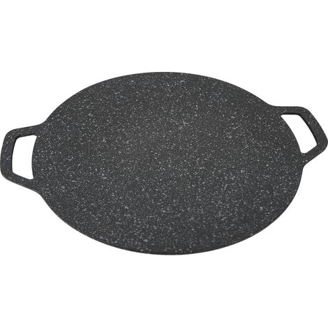Plaque de cuisson coréenne ronde à haute conductivité thermique, facile à nettoyer, pour la cuisson intérieure et extérieure, 30 cm / 11,8 pouces (1/5)