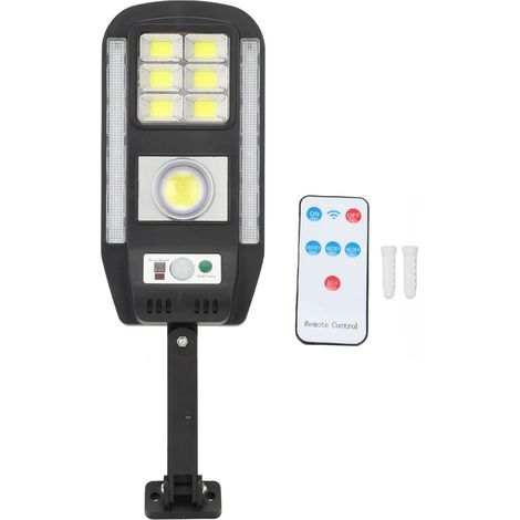 Lampadaire solaire extérieur avec détecteur de mouvement, lumière murale COB pour jardin, clôture, terrasse, projecteur étanche (1/5)