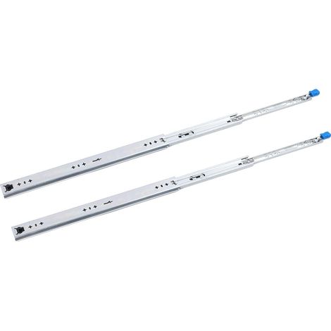 2PCS Rails de tiroir 20 pouces avec verrou 3 voies extension totale à billes coulisses robustes pour meuble VR camion largeur 53mm (1/5)