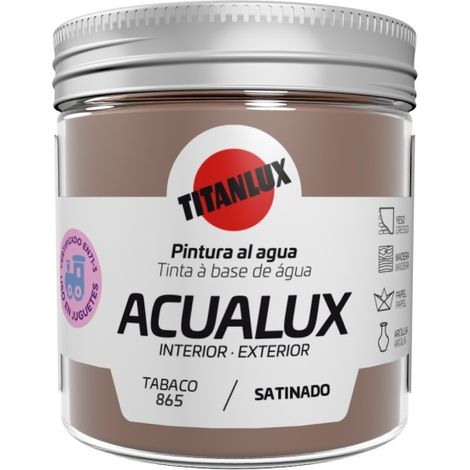 Pintura manualid. al agua 75 ml taba satin. acualux titan
