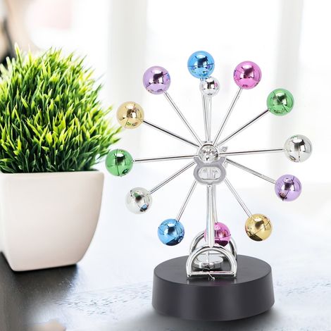 Drehbarer Kunststoffkugel-Rotations-Perpetuum-Mobile-Tischdekorationsmodell (1/5)