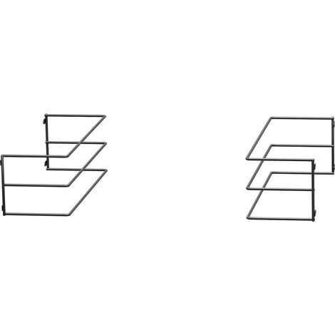 Vauth-Sagel VS ADD Tray Backblechhalterung, Tray-Halterung horizontal, Lava, Stahl pulverbeschichtet, Schraubbefestigung, 410 x 131 x 119 mm (1/4)