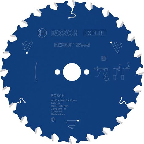 Bosch Wood Circular Saw Blade 160 x 1.8/1.2 x 20 mm T24 2608902141