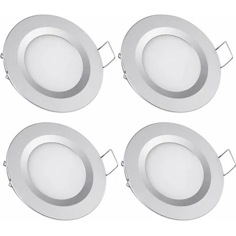 Spot LED encastré, 3W, 12V, 3200K, 65 mm, pour l'éclairage d'accentuation des plafonds, jardins, façades ou espaces extérieurs.-AquaForge (1/2)