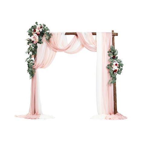 Kit Fleurs Artificielles pour Arche de Mariage avec 2 Bouquets (1/5)