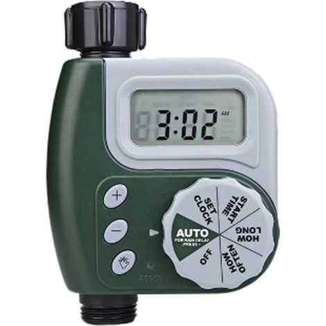 1 Programmateur d'arrosage automatique, vanne autonettoyante, boîtier étanche, pour jardin extérieur (1/5)