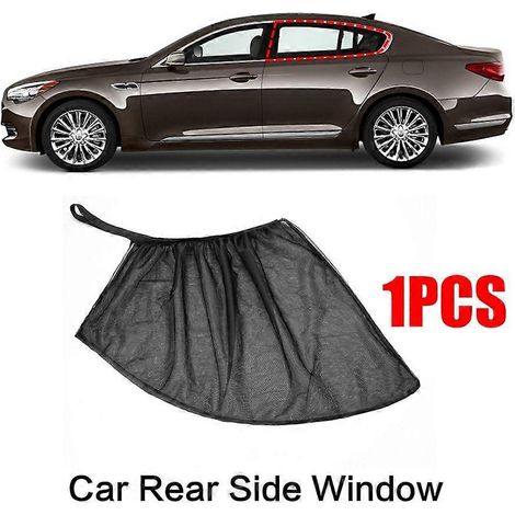 Pare-soleil latéral arrière universel pour vitres latérales de voiture, visière anti-moustiques en tissu, accessoire auto (1 pièce) (1/5)