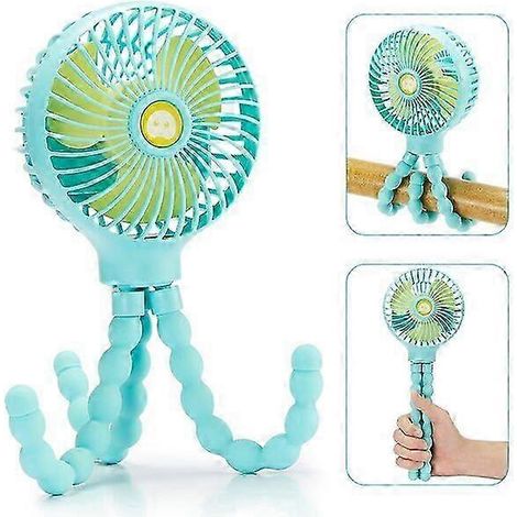 Ventilateur en forme de pieuvre, flexible et portable, avec un vent puissant et une longue autonomie. (1/5)