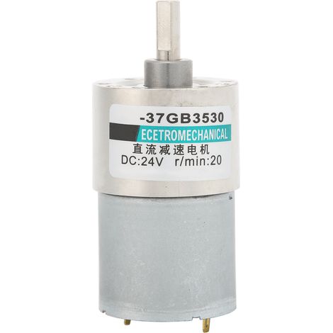 Moteur à courant continu 24V 300 tr/min, réducteur lent XD-37GB3530, couple élevé, aimant permanent, avec support et variateur de vitesse, mini moteur compact (1/5)