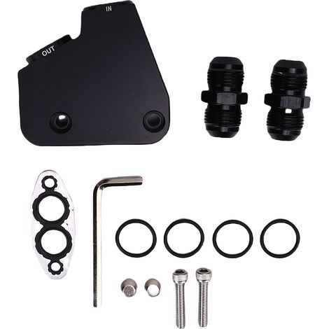 Kit d'adaptateur de refroidisseur d'huile moteur, remplacement en alliage d'aluminium à Port fileté pour moteurs LS LS1 LS2 LS3 LS6 LS7 LS9 (1/5)