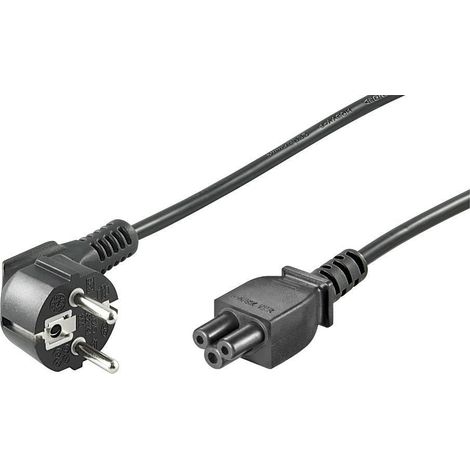 goobay Wentronic 44877 - 3 m - Mâle/Femelle - Prise d'alimentation type F - Coupleur C5 - 250 V - Noir
