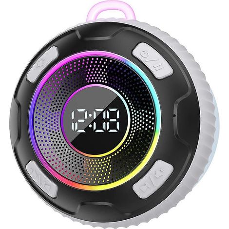 Enceinte sans fil S5 étanche IPX7, haut-parleurs ENC intégrés, micro intégré, 10 heures d'autonomie, Bluetooth, caisson de basses, blanche (1/5)
