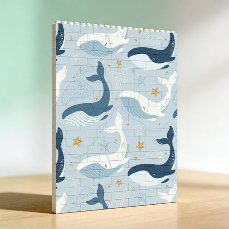 Cadre souvenir en blocs pour couples, cadeau pour anniversaire (1/5)