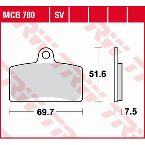Pastiglie freno TRW ZF KH399 organiche aprilia RS4 50 11-, RS4 125 11-, tuono 125 17-, anteriori